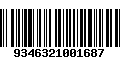 Código de Barras 9346321001687