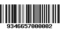 Código de Barras 9346657000002