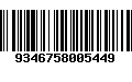 Código de Barras 9346758005449