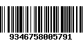 Código de Barras 9346758005791