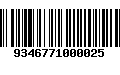 Código de Barras 9346771000025