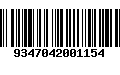 Código de Barras 9347042001154