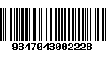 Código de Barras 9347043002228