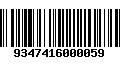 Código de Barras 9347416000059