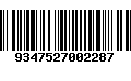 Código de Barras 9347527002287