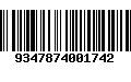 Código de Barras 9347874001742