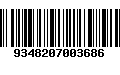 Código de Barras 9348207003686