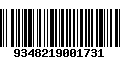 Código de Barras 9348219001731