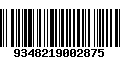 Código de Barras 9348219002875