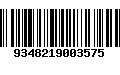 Código de Barras 9348219003575