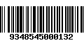 Código de Barras 9348545000132