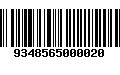 Código de Barras 9348565000020