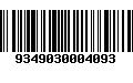 Código de Barras 9349030004093