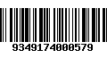 Código de Barras 9349174000579