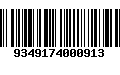 Código de Barras 9349174000913