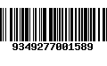 Código de Barras 9349277001589