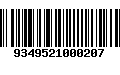 Código de Barras 9349521000207