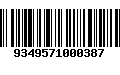 Código de Barras 9349571000387