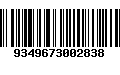 Código de Barras 9349673002838