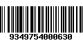 Código de Barras 9349754000630