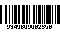 Código de Barras 9349809002350