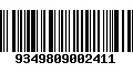 Código de Barras 9349809002411