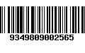 Código de Barras 9349809002565