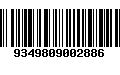 Código de Barras 9349809002886