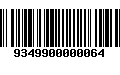 Código de Barras 9349900000064