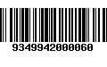 Código de Barras 9349942000060