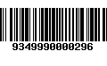 Código de Barras 9349990000296