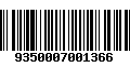 Código de Barras 9350007001366