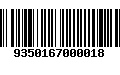 Código de Barras 9350167000018