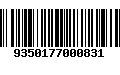 Código de Barras 9350177000831