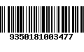 Código de Barras 9350181003477