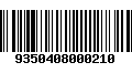 Código de Barras 9350408000210