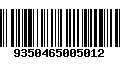 Código de Barras 9350465005012