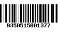 Código de Barras 9350515001377