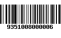 Código de Barras 9351008000006