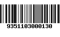 Código de Barras 9351103000130