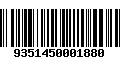 Código de Barras 9351450001880