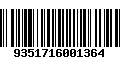 Código de Barras 9351716001364