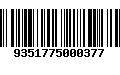 Código de Barras 9351775000377