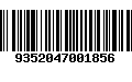 Código de Barras 9352047001856