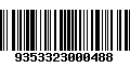 Código de Barras 9353323000488