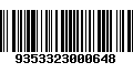 Código de Barras 9353323000648