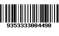 Código de Barras 9353333004490