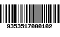 Código de Barras 9353517000102