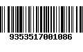 Código de Barras 9353517001086