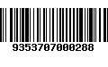 Código de Barras 9353707000288